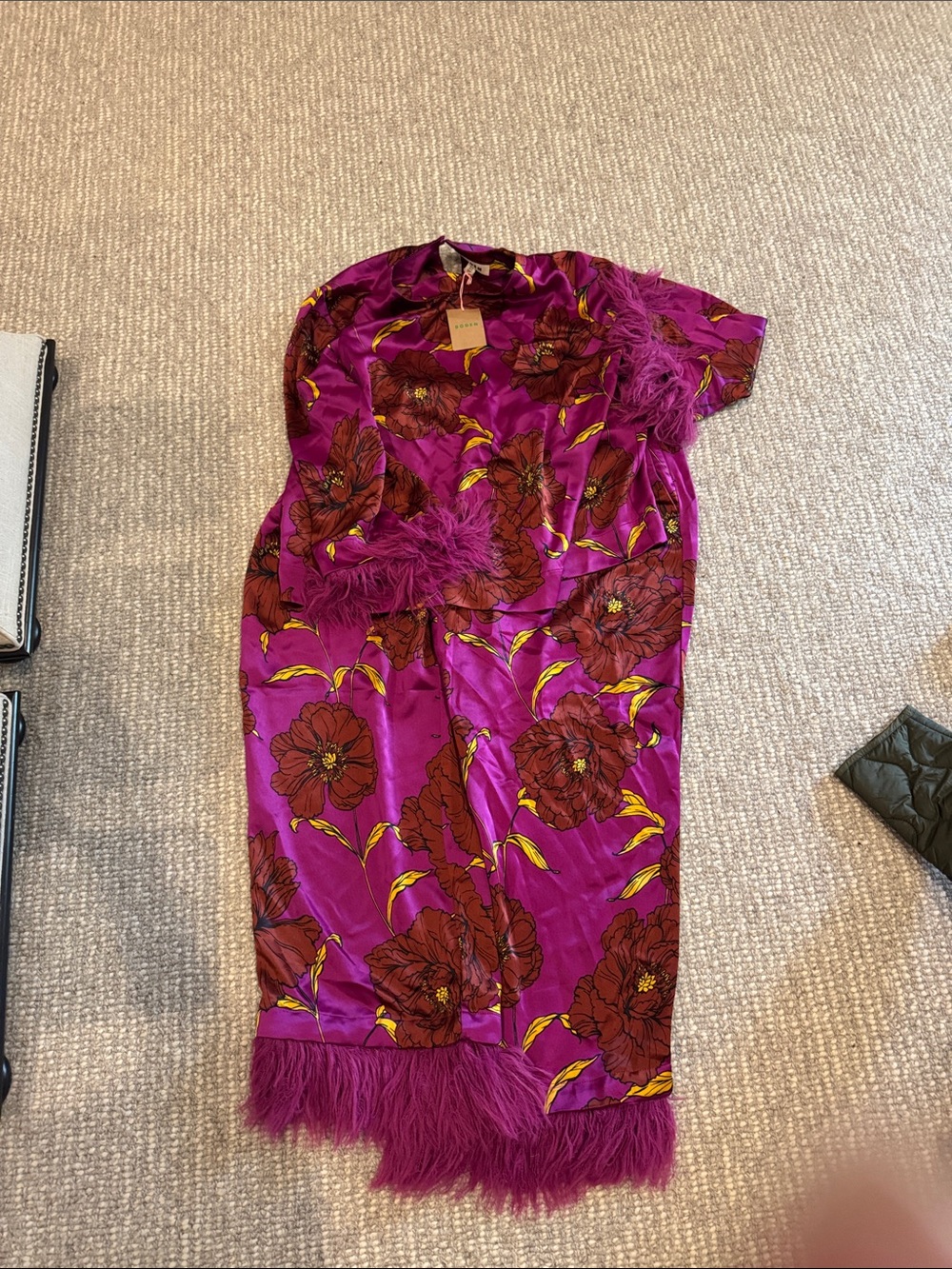 Boden NWT feather top and pants set.